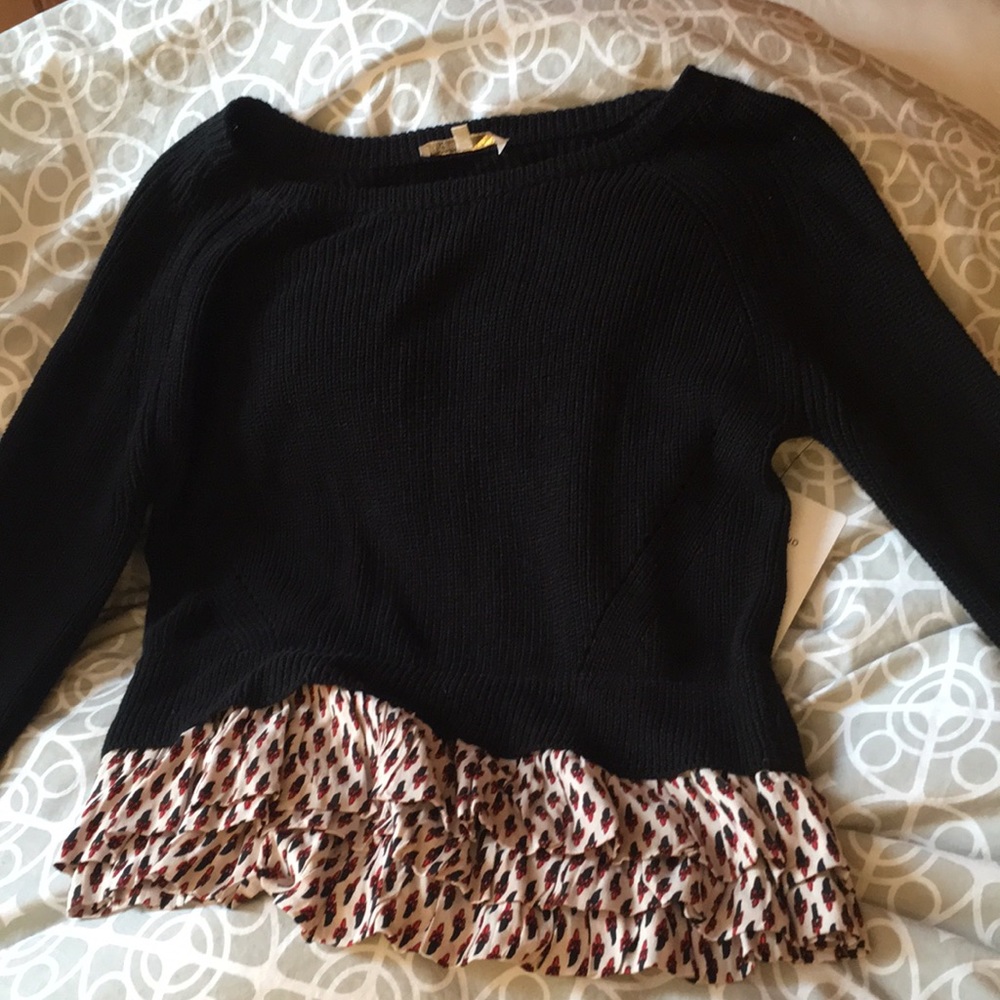Maje linen-blend knit sweater